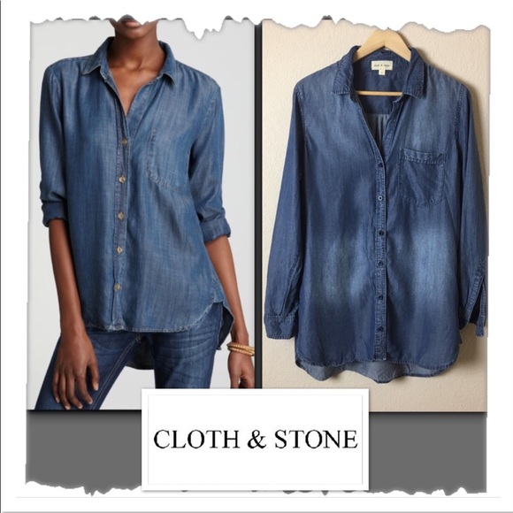 Anthropologie Tops - Cloth & Stone For Anthropologie Button Down Shirt